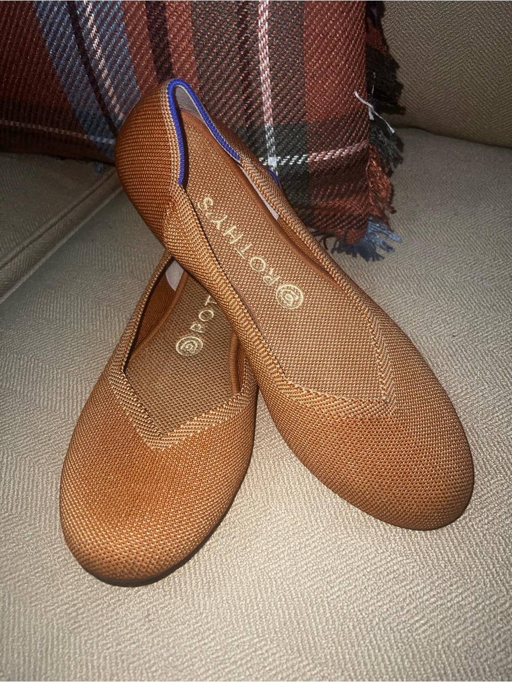 Like new Rothy’s Fawn (retired color) flat